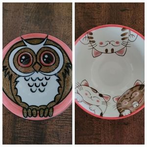 Set of 2 Japanese Rice bowls